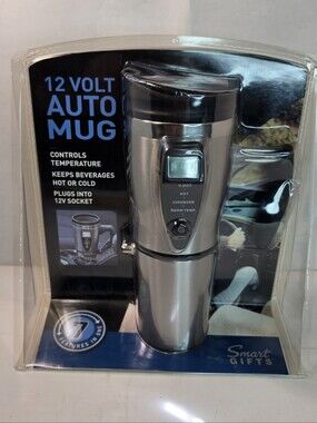 Smartgear Travel Mug Auto 12V Digital Heated Travel Mug Hot Stainless Coffee Cup